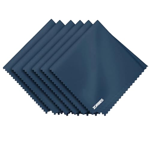ZORBES® Care Touch Microfiber Cleaning Cloths, 6 Pack - Cleans Glasses, Lenses, Phones, Screens, Other Delicate Surfaces ZORBES® Care Touch Microfiber Cleaning Cloths, 6 Pack - Cleans Glasses, Lenses, Phones, Screens, Other Delicate Surfaces